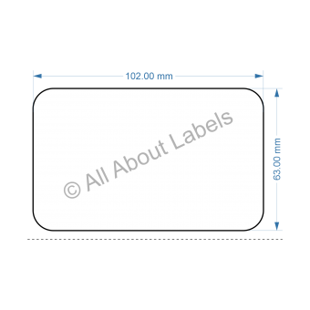 102mm x 63mm roll labels