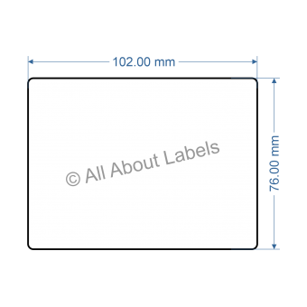 102mm x 76mm Labels - 81666