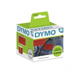 Dymo SD2133399 54mm x 101mm Red Shipping/Name Badge Labels for LW Printers