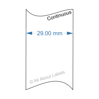 Brother Compatible 29mm x 30M Permanent Continuous Labels