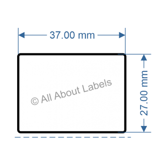 37mm x 27mm WO Labels - 81270