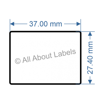 37mm x 27.4mm Labels - 81096