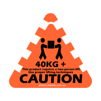 40kg+ Weight Warning Labels