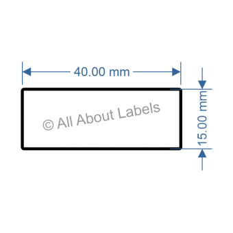40mm x 15mm Labels - 82217