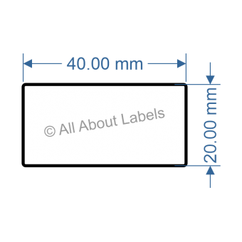 40mm x 20mm Labels - 81054