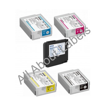 Bundle of Epson CW-C4010A Ink Cartridges (Gloss Pigment) - CMYK/Maintenance Box