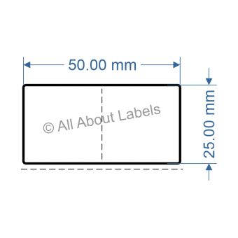 50mm x 25mm Mountaintop Labels