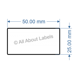 50mm x 25mm Labels - 81724