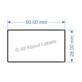 50mm x 28mm Labels - 81766