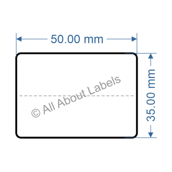 50mm x 35mm Nursery Synthetic Bopp Labels - 97NSCP5035(38)