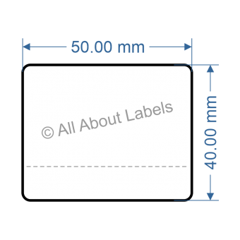 50mm x 40mm Nursery Synthetic Bopp Labels - 97NSPLE5040(38)
