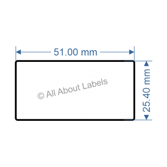 51mm x 25.4mm Labels - 82202