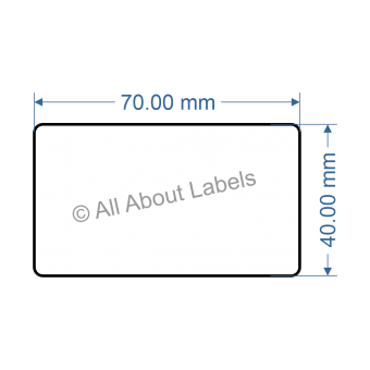 70mm x 40mm Nursery Synthetic Bopp Labels - 97NS7040(38)