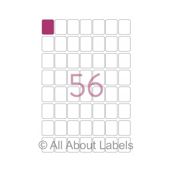Laser Label Sheets - 24mm x 30mm - 56 per page - 90103 - Gloss Paper